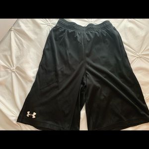 Black under armour basketball shorts